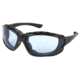 MCR Safety Swagger RP3 Series Foam Lined Safety Glasses, MAX6 Anti-Fog Lenses, Interchangeable Head Band Included, Light Blue, One Size, RP313PF