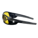 MCR Safety Swagger SR1 Series Safety Glasses with Polarized Lenes, Soft Non-Slip Nose Piece and Temples, Amber, One Size, SR114