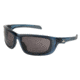 MCR Safety Swagger UD1 Series Safety Glasses, MAX3 Superior Anti-Scratch Coating, Co-Injected TPR over Polycarbonate Temples, Gray/ Crystal Blue, One Size, UD122P