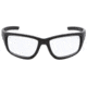 MCR Safety Tier1 T124 Tactical Gear Safety Glasses, Matte Black Frame, Clear MAX6 Superior Anti-Fog Lens, One Size, T12410P