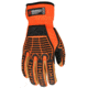 MCR Safety UltraTech Mechanics Hi-Vis Cut and Abrasion Resistant Gloves, DSM Dyneema Diamond Technology Lined, Goatskin Palm and TPR Back of Hand Protection, Gold, Small, MC503S