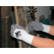 MCR Safety UltraTech Work Gloves, 13 Gauge Nylon Shell, Gray/White, Large, 9698L