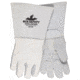 MCR Safety Welding Grain Elkskin Work Gloves, Cotton/Foam Lined Back Sewn with DuPont Kevlar, Gray, Medium, 49750M