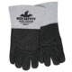 MCR Safety Welding Leather Work Gloves, Premium Grain Pigskin Leather, 4.5in Split Cow Cuff, Black and Gray, Medium, 49600M