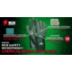 MCR Safety Work Gloves, 13 Gauge Seamless Cotton Polyester Shell, MicroFinish Full Nitrile Coating, 12in Gauntlet Cuff, Green, Medium, MG9756M