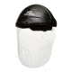MCR Safety XO Skeleton Headgear and Polycarbonate 1 Piece Molded Face Shield, Clear, One Size, 104
