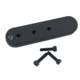 McRees Precision Precision Bag Rider/Slider,G5,G7,G10,BR15,FAST, 4in, Rounded, 3 Screw, No Taper, Armor Black, MMS-MP-BR4-F-BLK