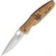 MCUSTA Hideyoshi Linerlock Folding Knife,3.625in,Standard Edge,Satin,Stamina Wood Handle MCU182