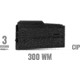 MDT 106256-BLK AICS Magazine 3rd 300 WM Black Polymer