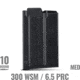 MDT 301 WSM/6.5 PRC 10 Round Rifle Magazine, Black, 104734-BLK-10RD