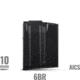 MDT 6BR 10 Round Rifle Magazine, Black, 106214-BLK-10RD