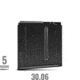 MDT Metal Magazine, Long Action, 3.56 inch for Tikka T3/T3x and Savage Axis LA chassis, .30-06, 5-Round, Black, 103208-BLK