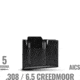 MDT Metal Rifle Magazine, .308, Short Action, 5-Round, Black, 102918-BLK