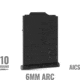 MDT Polymer Gen 2, 6mm ARC, 10 Round Rifle Magazine, Black, 10, 106535-BLK-10RD
