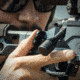 MDT Remington 700 ACC Elite Short Action Chassis System, Left Hand, Blue, 106802-TBL
