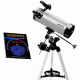 Meade 114EQ-ASTR Equatorial Reflector Telescope - 04066 with Celestron Sky Maps Chart 93722