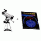 Meade 114EQ-ASTR F/8.8 4.5in 114mm Equatorial Reflector Telescope w/ Celestron Sky Maps Chart