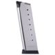 Mec-Gar 1911 GOVT. .45ACP 8 Round Pistol Magazine, Nickel, 1 Pack, Stainless Steel, MGCG4508NPF-8RD