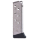 Mec-Gar Walther PPK Magazine, 7 Rounds, w/Polymer Finger Rest, Nickel, .32 ACP, MGWPPK32FRN-7RD
