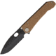 Medford Deployment Framelock Folding Knife, Coyote tan, Coyote tan G10 handle with tumbled finish titanium, MD002DPQ-09TM-TSCS