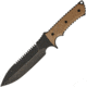 Medford Ground Force Anti-Personnel Fixed Blade Knife, 11.75in, 7in, D2 Tool Steel, Standard Edge, Sawback, Tan, G10 Handle MD66DP27NC