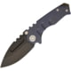 Medford Micro Praetorian Framelock Folding Knife, 2.75" black PVD coated S35VN stainless drop point , Blue anodized titanium handle, MK08SPD-37A2