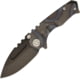 Medford Micro Praetorian Framelock Folding Knife, 2.75" black PVD coated S35VN stainless drop point , Flame anodized titanium handle, MK008SPD-03A2