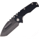 Medford Praetorian G Black Folding Knife,3.75in,D2 Tool Steel,Drop Point Tanto,Black,G10 Handle MD39