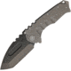 Medford Praetorian T Framelock Folding Knife, 3.75in Black Pvd Coated S35Vn SS Tanto Blade, Tumbled Finish Titanium Handle, Glass Breaker, Thumb Stud, Pocket Clip, Water Tight Case, MK012SPT-01TM