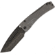 Medford Slim Midi Tanto Framelock Folding Knife, 3.5 black PVD coated S35VN stainless tanto blade, Tumbled finish titanium handle, MK2015PT-01TM