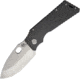 Medford TFF Framelock Folding Knife, 4in Tumbled Finish S35Vn SS Drop Point, Black Pvd Coated Titanium Handle, Thumb Pull, Pocket Clip, Watertight Storage Case, MK046ST-30PV