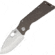 Medford TFF-H Framelock Folding Knife, 4in Tumbled Finish S35Vn SS Drop Point, Bronze Anodized Titanium Handle, Thumb Pull, Pocket Clip, MK046STQ-36A1-SSCS-Q4