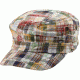 Mega Cap Fashion Army Cap Red Plaid Osf 9047-RED
