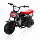 Mega Moto Classic 105cc Mini Bike with Front Suspension, Black/Red, Youth, MM-B105-RBS