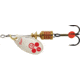 Mepps Aglia-e In-Line Spinner, 2in, 1/8 oz, Treble Hook w/Egg, Silver &amp; Red, BE1 SR