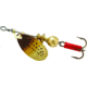 Mepps Aglia In-Line Spinner 1/12 oz, Plain Treble Hook, Brown Trout Blade, B0 BRT