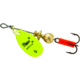 Mepps Aglia In-Line Spinner 1/12 oz, Plain Treble Hook, Hot Chartreuse Blade, B0 HC
