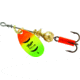 Mepps Aglia In-Line Spinner 1/12 oz, Plain Treble Hook, Hot Firetiger Blade, B0 HFT