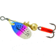 Mepps Aglia In-Line Spinner 1/12 oz, Plain Treble Hook, Rainbow Trout Blade, B0 RBT