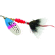 Mepps Aglia In-Line Spinner, 1/2 oz, Dressed Treble Hook, Rainbow Trout Blade &amp; Gray Tail, B5ST RBT-G