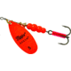 Mepps Aglia In-Line Spinner 1/2 oz, Plain Treble Hook, Hot Orange Blade, B5 HO