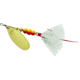 Mepps Aglia In-Line Spinner, 1/3 oz, Dressed Treble Hook, Gold Blade &amp; White Tail, B4ST G-W