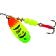 Mepps Aglia In-Line Spinner 1/3 oz, Plain Treble Hook, Hot Firetiger Blade, B4 HFT