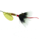Mepps Aglia In-Line Spinner, 1/4 oz, Dressed Treble Hook, Gold Blade &amp; Gray Tail, B3ST G-G