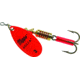 Mepps Aglia In-Line Spinner 1/4 oz, Plain Treble Hook, Hot Orange Blade, B3 HO
