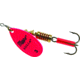 Mepps Aglia In-Line Spinner 1/4 oz, Plain Treble Hook, Pink Blade, B3 HP