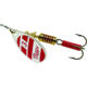 Mepps Aglia In-Line Spinner 1/4 oz, Plain Treble Hook Silver/Red/White Blade, B3 S/RW