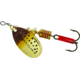 Mepps Aglia In-Line Spinner 1/6 oz, Plain Treble Hook, Brown Trout Blade, B2 BRT