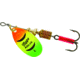 Mepps Aglia In-Line Spinner 1/6 oz, Plain Treble Hook, Hot Firetiger Blade, B2 HFT