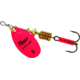 Mepps Aglia In-Line Spinner 1/6 oz, Plain Treble Hook, Hot Pink Blade, B2 HP